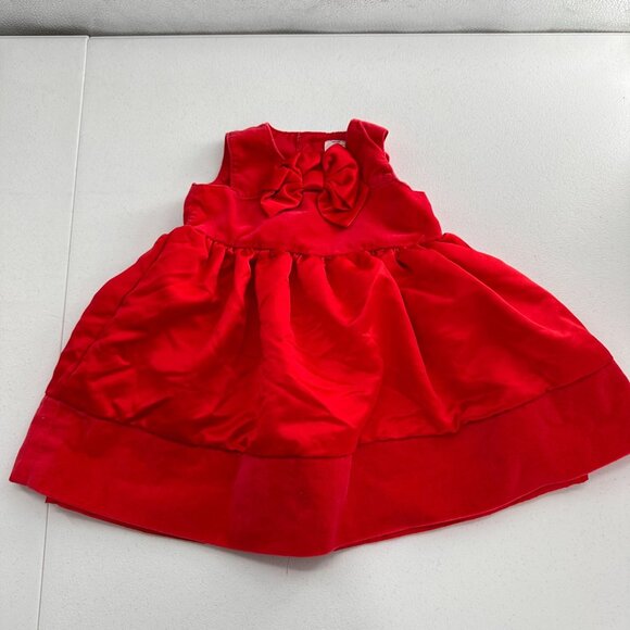 Baby Girls Red Carters 2-Piece Dress & Hat Set Size 6M Christmas Holiday Velvet - Picture 5 of 12